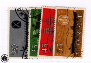 Norway #382-385 Used - Stamp - CAT VALUE $7.15