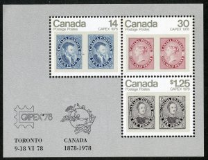 Canada Scott 756a MNHOG - CAPEX '78 Souvenir Sheet - SCV $3.25