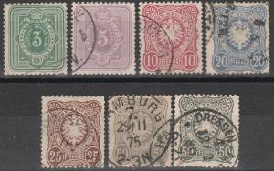 Germany #29-35  F-VF Used  CV $55.40 (A15182)