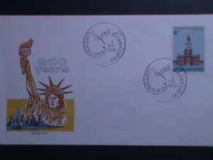 LUZEMBOURG 1976   BICENTENARY OF U.S.A. INDEPENDENCE DAY: OFFICIAL FDC-MNH VF
