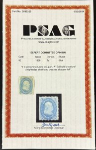 US Scott #92 Used with PSAG cert