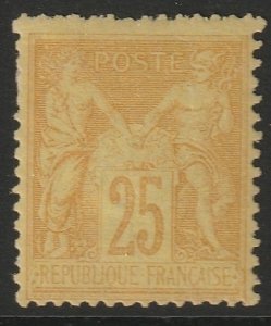 France 1879 Sc 99 MH* small thin