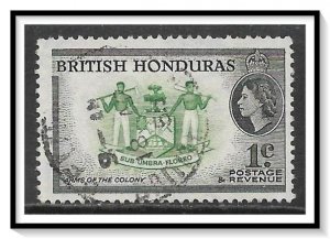 British Honduras #144 QE II & Coat Of Arms Used