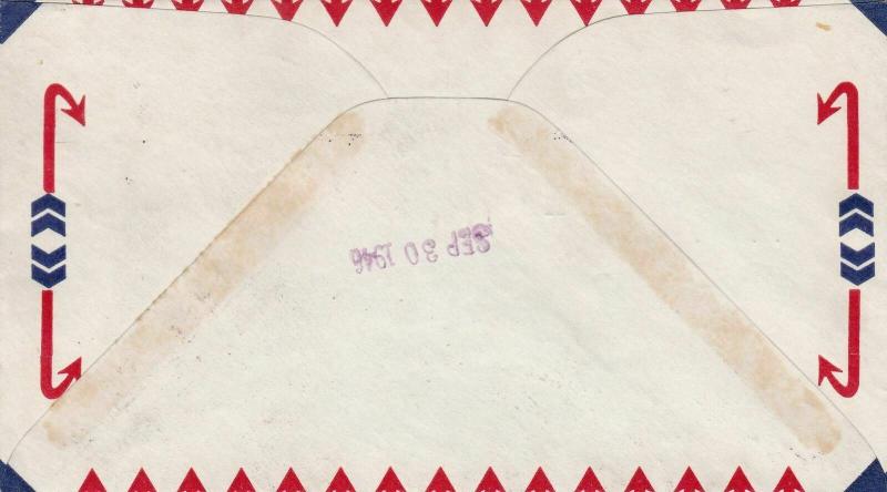 united states 1946 airmail cover ref 13254