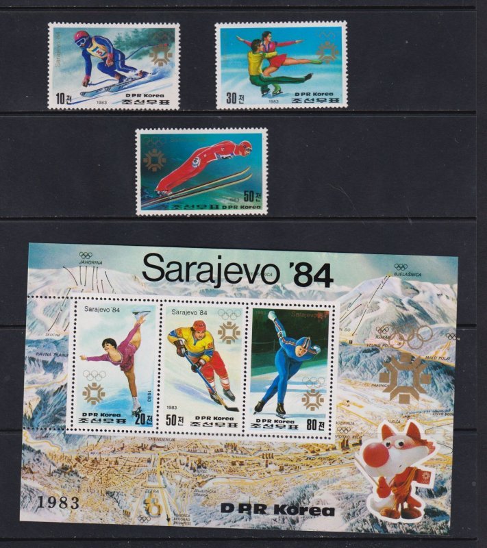 North Korea - Goethe, '84 Winter Olympics, cat. $ 38.00
