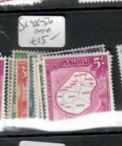 NAURU  SET  TO 5/-    SG 48-56     MOG    P0620H