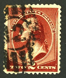 U.S. #210 USED THINS V DIST.