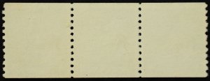 U.S. Used Stamp Scott #839 1c Prexie Line Pair Strip/3. Intl Phil Exhib Cancel.