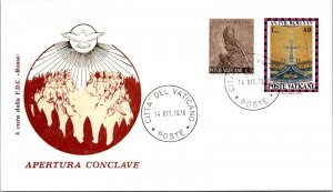 Vatican FDC 1978 - Conclave Opening - Roma Cachet - F30869