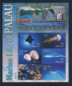 [35274] Palau 2004 Marine life shark jellyfish rays Sheet MNH