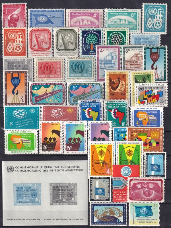 Worldwide  Lot-   United Nations MNH Complete Sets  (Z6115)