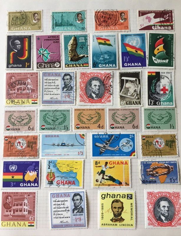 Ghana 1960s M&U Red X Trains Dues (Aprx 100+Items)(Apr549 