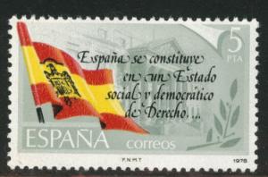 SPAIN Scott 2133 MNH** 1978 Flag stamp