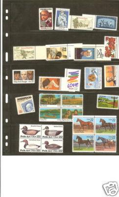 1985 Commemorative Year Set of 27 MNH Stamps