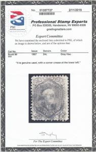 99 F-VF+ used neat cancel with PSE certificate CV $ 1600 ! see pic !