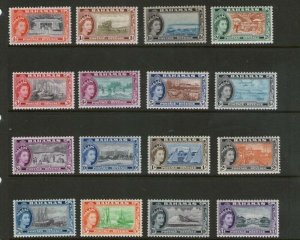 Bahamas 1954 QEII Sc 158-73 set MH