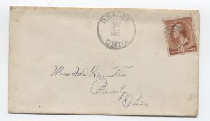1885 Gracey OH #210 cover Washington DPO [h.4928]