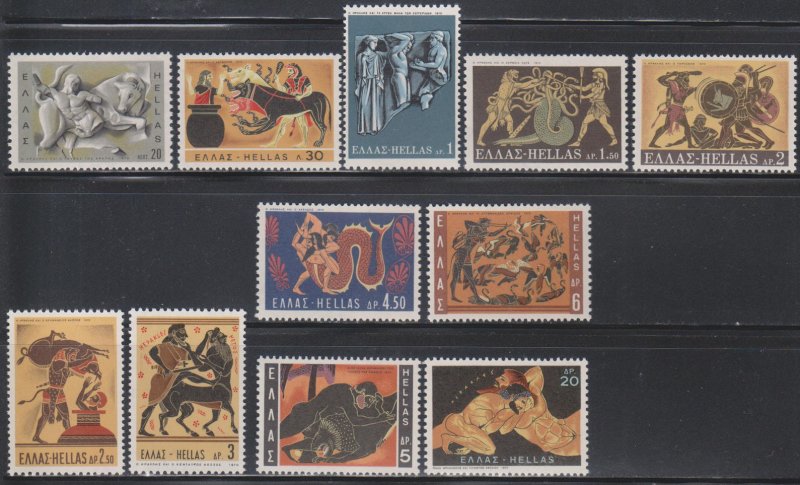 Greece,  Labors of Hercules (SC# 972-982) MNH SET