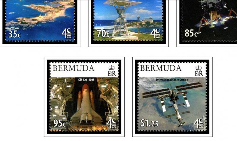 COLOR PRINTED BERMUDA 2000-2018 STAMP ALBUM PAGES (52 illustrated pages)