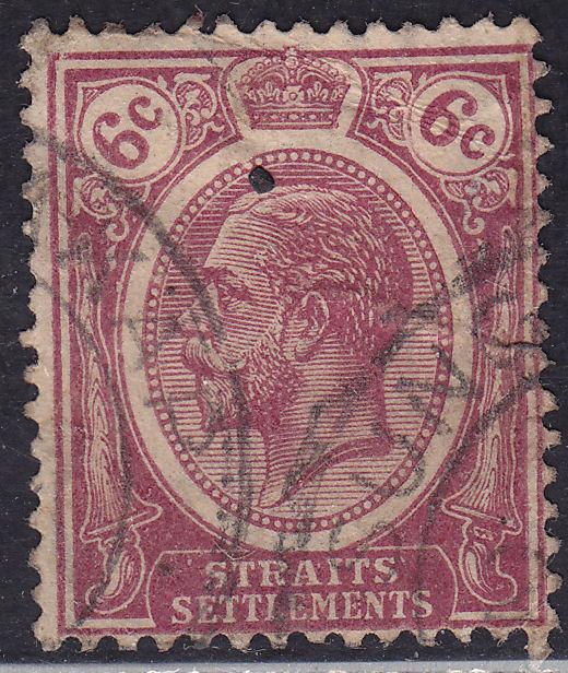 Straights Settlement 188 USED 1921 King George V