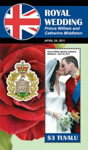 WD03/09/21-Tuvalu - Royal Wedding -  Stamp S/S TUV1115S