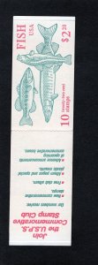 2209a BK154 Fish, MNH complete booklet/10 stamps