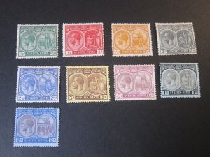 St. Kitts and Nevis 1920 Sc 24-32 (6d small toning) MH