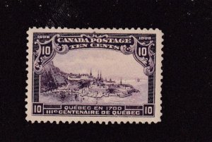 CANADA # 101 VF-MVLH QUEBEC ISSUE 10cts CAT VALUE $300 CHEAP ONLY @ %20