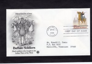 2818 Buffalo Soldiers, FDC PCS addressed