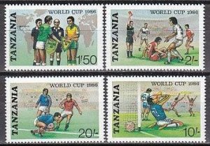 1986 Tanzania 342-345 1986 FIFA World Cup in Mexico