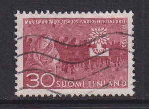 Finland    #368  used  1960  world refugee year 30m