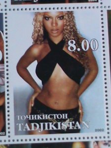 TAJIKISTAN-2002 DESTINY'S CHILD-FAMOUS SINGERS-MNH SHEET-VERY FINE