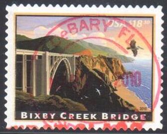 USA #4439 Express Mail Bixby Creek Bridge $18.30 USED - Year 2010