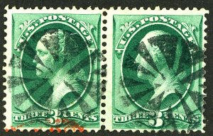 U.S. #213 USED PAIR