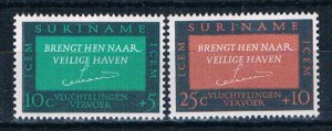Surinam B120-21 MNH set Safe Haven 1966 (S1215)+