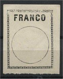 SWITZERLAND FRANCO-ZETTEL #1 FROM 1911, MNH - DIFFICULT TO