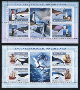 Guinea-Bissau MNH Dolphins Souvenir Sheet from 2007