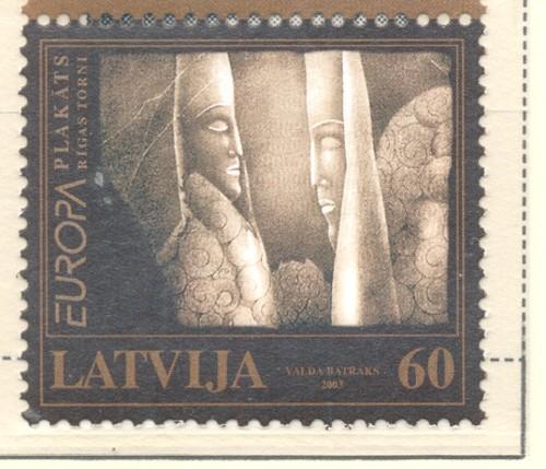 Latvia Sc 571 2003 Europa stamp mint NH