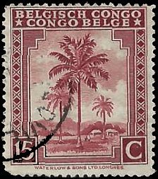 BELGIAN CONGO   #208 USED (4)