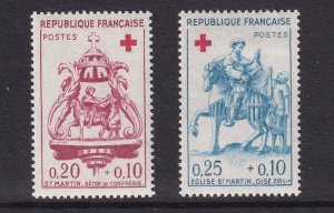 France   #B347-B348    MH  1960  Red Cross . St. Martin
