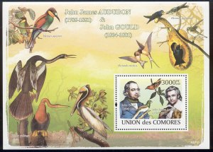 Comoro Islands - 2009 s/s of 1 Ornithologists #1042 cv $ 16.50 Lot # 110