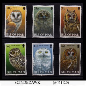 ISLE OF MAN - 1997 OWLS / BIRDS 4V MNH