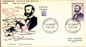 France, Worldwide First Day Cover, Medical, Red Cross