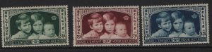 BELGIUM, b163-b165, HINGED, SET