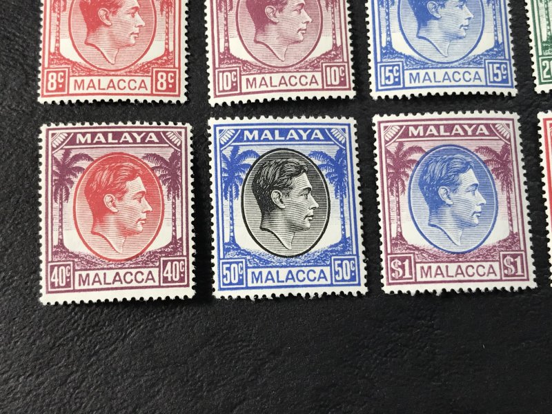 MALAYA/MALACCA # 3-17-MINT/HINGED---COMPLETE SET---1949(LOTC)