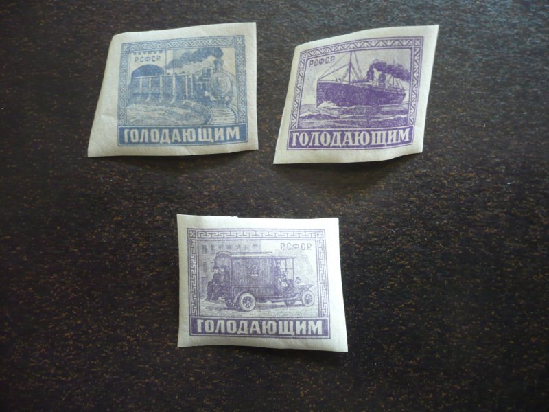 Stamps - Russia - Scott# B34-B36 - Mint Never Hinged Part Set of 3 Stamps