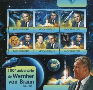 Wernher von Braun Stamp John F. Kennedy Walt Disney S/S MNH #5937-5942