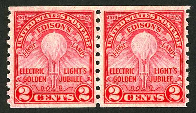 U.S. #656 MINT PAIR OG NH