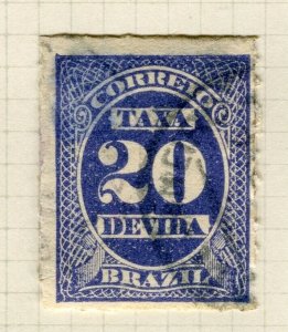 BRAZIL; Early 1900s TAXA DEVIDA issue used 20r. value