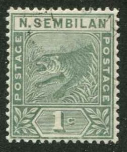 Malaya Negri Sambilan SC# 2 Tiger wmk 2c unused